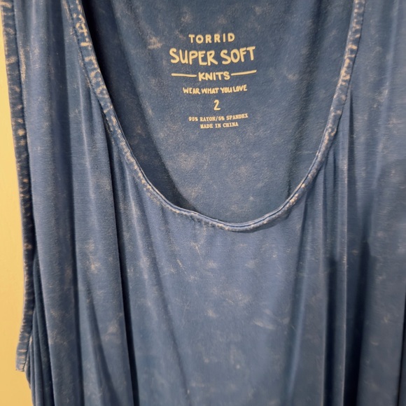 Torrid Blue Super Soft Knit Dress size 2 - Picture 1 of 5